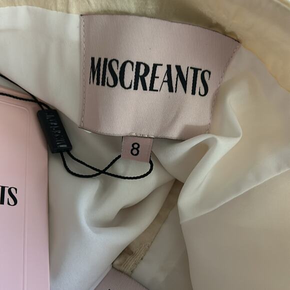$315 Revolve Miscreants Hayle Mini Skirt in Ivory NEW Size 8 - Picture 9 of 11